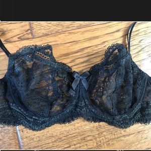 Simone Pērēle Black Lace Underwire Bra size 32D
